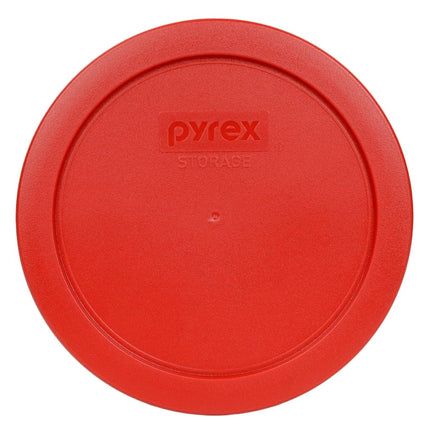 Pyrex 7201-PC Round 4 Cup Storage Lid for Glass Bowls (6, Poppy Red)