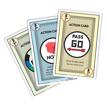 Hasbro B0965 - Monopoly Deal Juego de cartas familiar - Versión de EE. UU. - Negociación rápida de propiedades, para mayores de 8 años