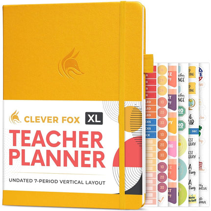 Clever Fox Teacher Planner – School Year Planner w