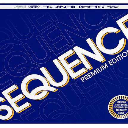 Goliath Sequence Premium Edition - Stunning Set with Giant Board, Exclusive Chips and Deluxe Cards, Blue