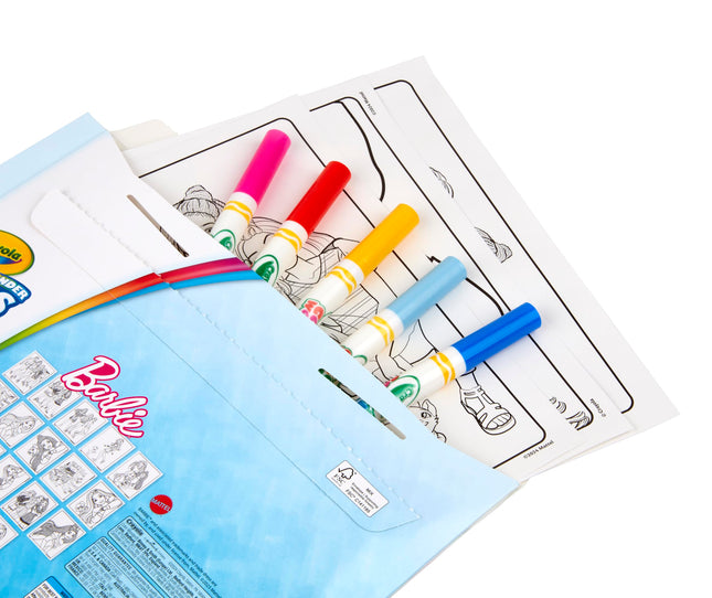 Crayola Barbie Color Wonder Coloring Pages & Markers, Mess Free Coloring, Gift for Kids, Age 3, 4, 5, 6