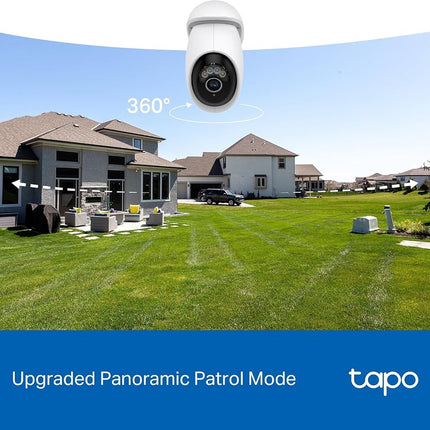 Tapo 4K 8MP Pan/Tilt Outdoor Security Camera, 360° View, C560WS