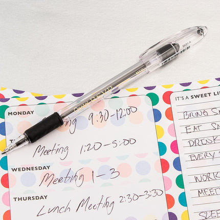 Pentel RSVP medium point pens - ballpoint - 1.0mm - 12 Pack Of 6 Blue And 6 Black Ink Pens
