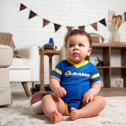 Gerber Unisex Baby Standard NFL Jersey Onesie Bodysuit, Team Color, 3-6 Months