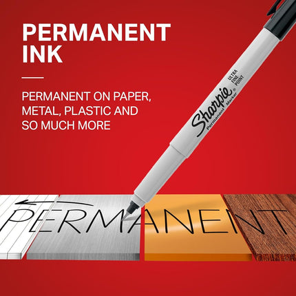 Sharpie 24390235 Permanent Marker Ultra Fine Tip Black Ink 36/Box (2082960)