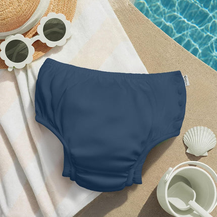 green sprouts i Play. Baby Boys Snap Reusable Absorbent Swimsuit Diaper Navy 24mo, 24 Months