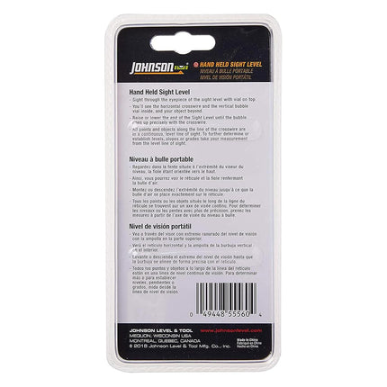 Johnson Level & Tool 80-5556 Hand Held Sight Level, Orange, 1 Level