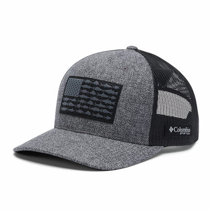 Columbia PFG Mesh Snap Back Ball Cap, Grill Heathe