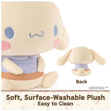 GUND Sanrio Cinnamoroll 10-Inch Plush Toy with Camping Outfit for Ages 1+