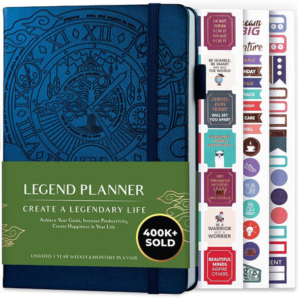 Legend Planner - Undated Weekly & Monthly Life Pla