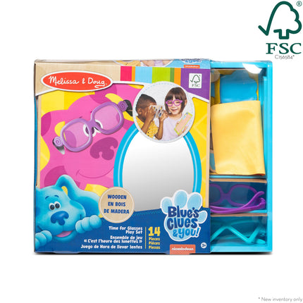 Melissa & Doug Las Pistas de Blue y Tú! Juego de rol de oculista, juguete de juego de rol para niños de 3 años en adelante, regalo para niños o niñas, materiales con certificación FSC