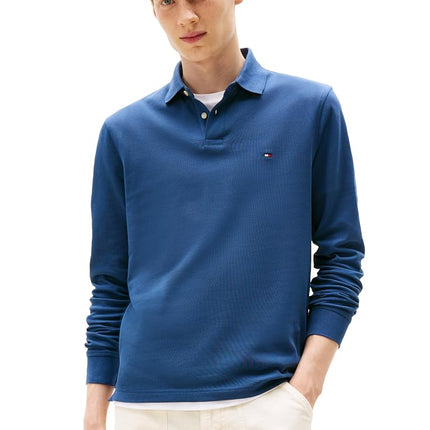Tommy Hilfiger Men's Long Sleeve Polo Shirts in Re