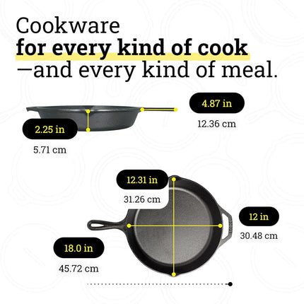 30.5 cm Seasoned Cast Iron Skillet with Florida Road Trip