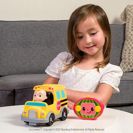Jada Toys Cocomelon Autobús Escolar de 7.5" RC, Carro a Control Remoto, Juguetes para Niños