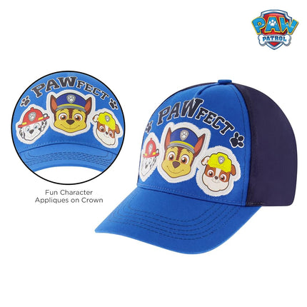 Nickelodeon Baseball Cap, Paw Patrol Marshall Adjustable Toddler 2-4 Or Boy Hats for Kids Ages 4-7, Blue, 4-7 Years