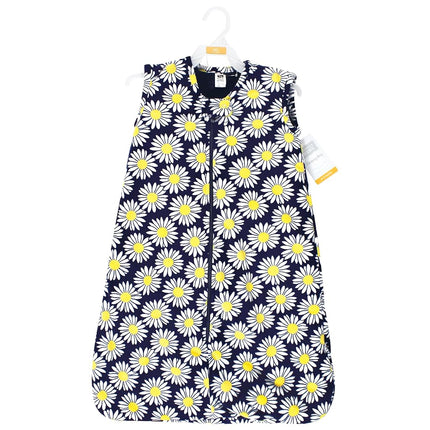 Gigoteuse en fausse fourrure peluche Hudson Baby Unisexe, Couverture portable, Navy Daisy, 0-6 mois