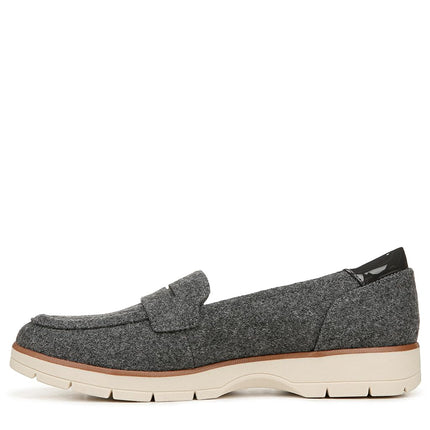 Dr. Scholl's Shoes Women's Nice Day Loafer, Charcoal Wool, 4 UK