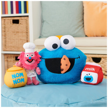 GUND Coffret de jeu officiel Sesame Street Cookie Monster & Gonger, peluches sensorielles de qualité supérieure pour les 1 an et plus, bleu, 20 cm