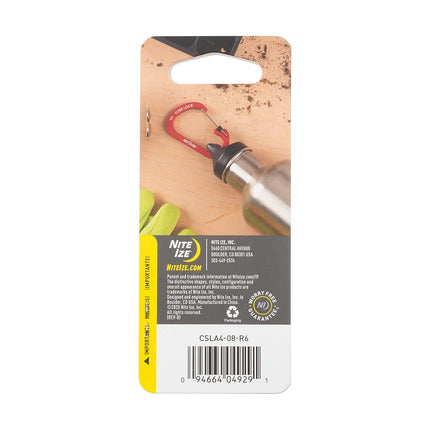 Mousqueton Nite Ize SlideLock en aluminium, taille nº 4, olive