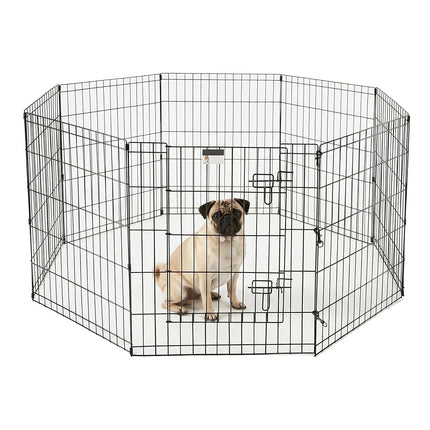 Petmaker Dog Playpen - Foldable Metal Playpen with