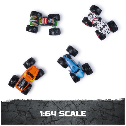Monster Jam - 1to64 All Stars Toy Truck for Vehicles (Pack of 4)