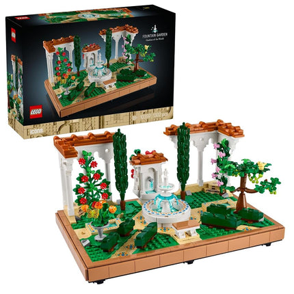 LEGO Icons Fountain Garden Building Set, Home and 