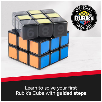 Rubik’s Coach Cube, Learn to Solve 3x3 Cube with Stickers, Guide, & Videos | Stress Relief Fidget Toy | Adult Toy Fidget Cube | for Ages 8 and up