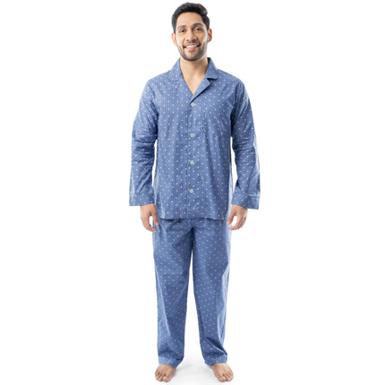 Fruit of the Loom Mens Long Sleeve Broadcloth Paja