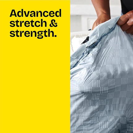 Glad Tall Kitchen Drawstring Trash Bags - OdorShield 13 Gallon White Trash Bag, Gain Original with Febreze Freshness - 80 Count