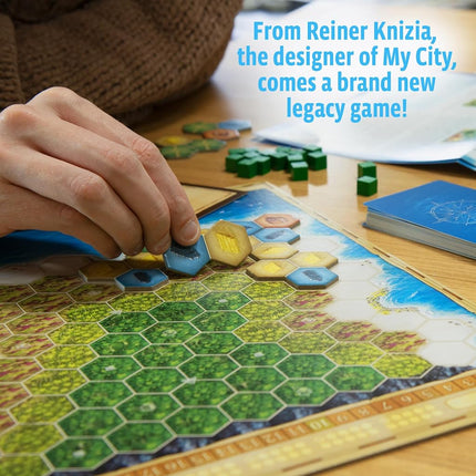 Thames & Kosmos My Island | Legacy Board Game | Kosmos Games | Multi-Player | 2-4 Players | Strategy Game