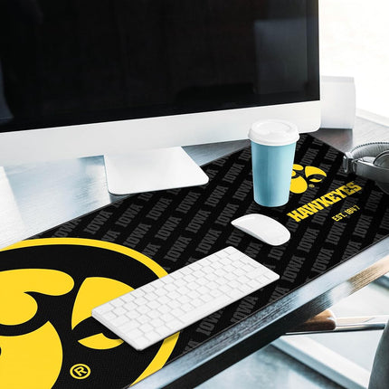 YouTheFan NCAA Iowa Hawkeyes Logo Series Desk Pad SMU