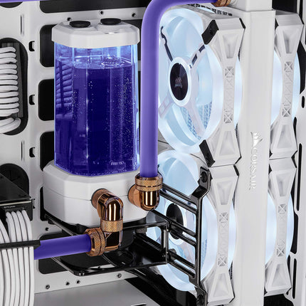 CORSAIR Hydro X Series XT Hardline 12mm Tubing (Straight-Line PMMA Tubing, Resilient Construction, Easy to Cut) Satin Transparent