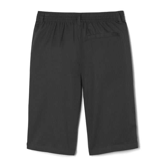 French Toast Boys' Husky Pull-on Twill Shorts School Uniform for Kids, Dark Black, 3T
