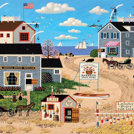 Buffalo Games - Charles Wysocki - Nantucket Breeze - 1000 Piece Jigsaw Puzzle for Adults Challenging Puzzle Perfect for Game Nights - Finished Puzzle Size is 26.75 x 19.75