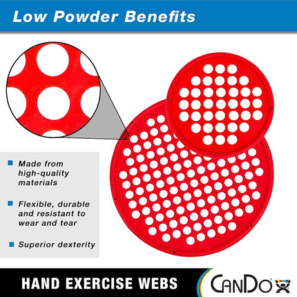 Fabrication Enterprises Cando Extension/Flexion Web, Large, Red - 14" 1 Count