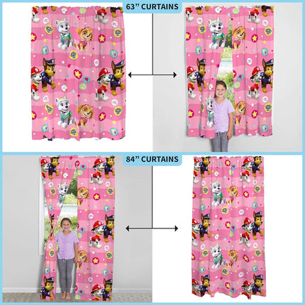 Juego de cortinas Franco para habitación infantil, 82 x 63 pulgadas, Paw Patrol Girls