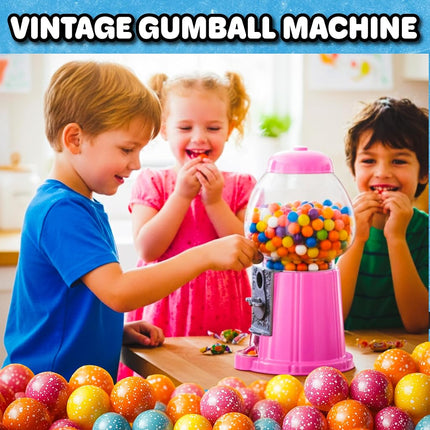 Great Northern Popcorn Mini Gumball Machine, Pink, 11"