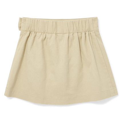 The Children's Place Baby Girls' Uniform Bow Pleated Skort 2 Pack, Sandy/Tidal 2-Pack, 2T