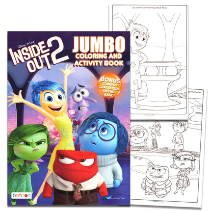 Disney Inside Out 2 Coloring Book Set - Bundle of 2 Pixar Inside Out Coloring Books, Mess Free Imagine Ink, Play Pack, Crayons, Stickers for Girls