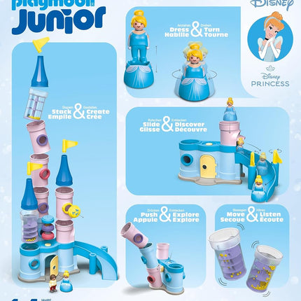 Playmobil 71457 JUNIOR & Disney: Cinderella's Castle, toys for toddlers, made from over 90% plant-based plastics, gifting toy and fun imaginative role-play, playsets for children ages 12 months+