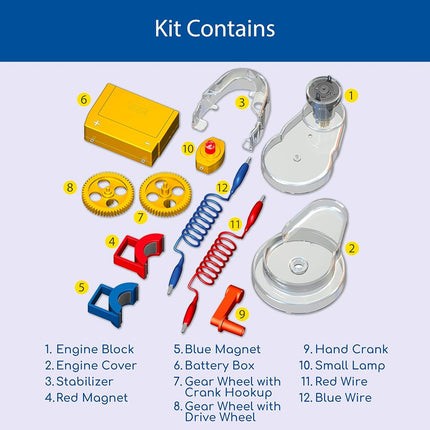 Thames & Kosmos Motors & Generators, Kids Science Kit, Learning Resources About Electric Motors and Electricity, STEM Toys for Science Experiments, Age 8+