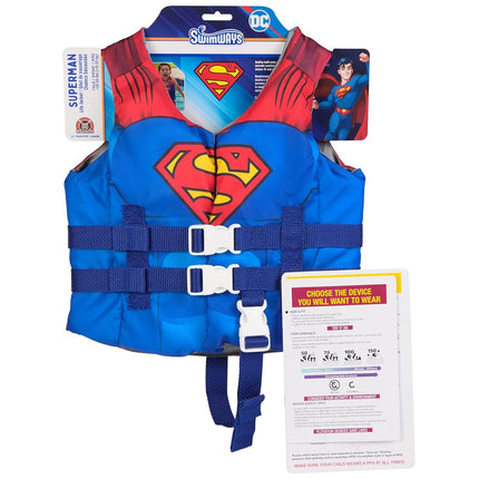 SwimWays DC Swim Training Life Jacket, US Coast Guard Approved Life Jacket, Kids Life Jacket, Pool Floats and Vests