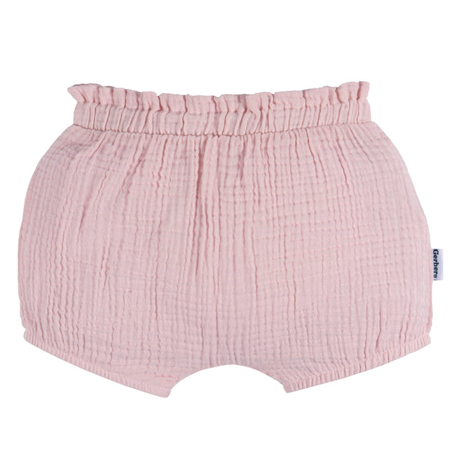 Gerber Baby-Girls 3-Pack Bubble Shorts, Green, 3-6 Months
