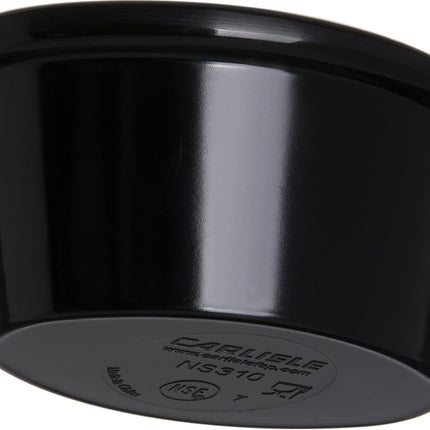 Carlisle FoodService Products Plastic Ramekins, Sauce Bowl, Oval Bowl for Catering, Kitchen, Restaurant, 2 Ounces, Black, (Pack of 48)