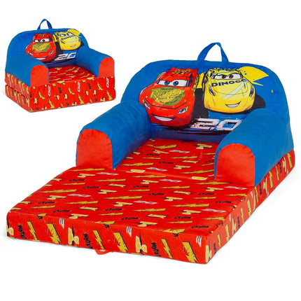 Delta Children - Cars Cozee Buddy Flip-Out Kids Chair, Blue