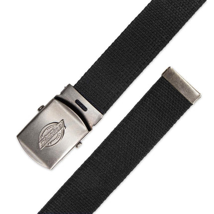 Dickies Men's Cotton Fabric Web Belt, Black, One Size - Cut to Fit