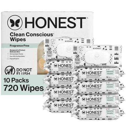 The Honest Compan y Baby Wipes, Pattern Play, Over