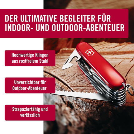 Victorinox Swiss Army Pocket Knife Swiss Champ with 33 Functions, Red