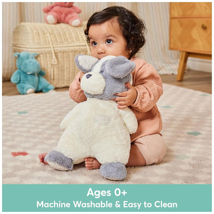 GUND Baby Oh So Snuggly Puppy, Large Stuffed Animal Dog for Babies and Infants, Grey/White, 12.5”