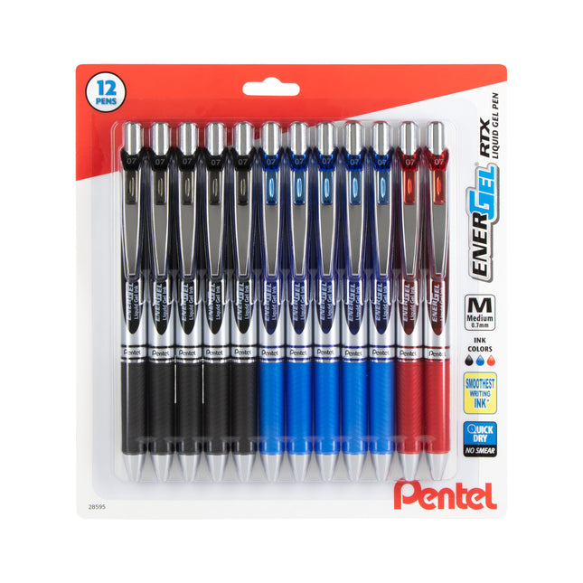 EnerGel RTX Retractable Liquid Gel Pen, 0.7mm, Med